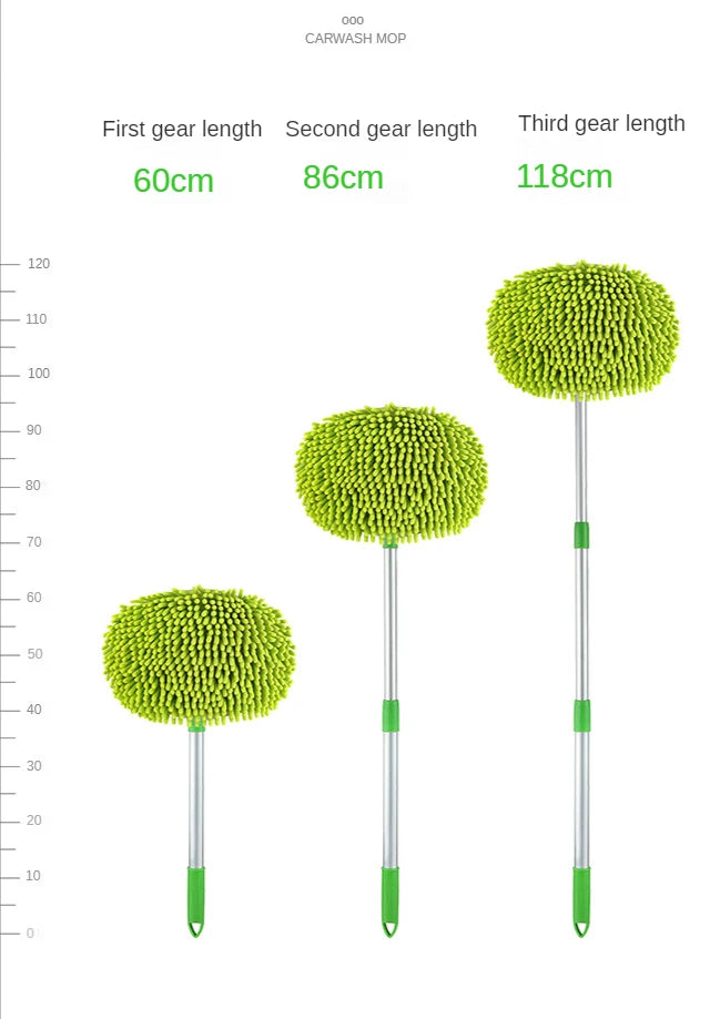 Brosse de nettoyage de voiture, réglable, Super absorbante, brosse de lavage de voiture, télescopique à Long manche, vadrouille de nettoyage, accessoires automobiles