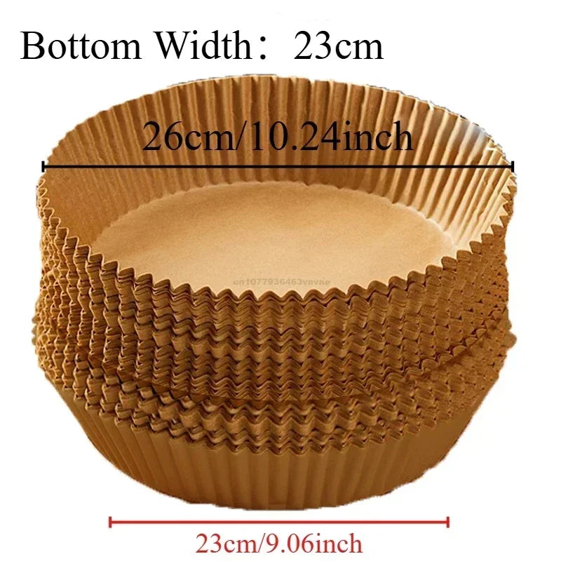 Papier cuisson pour Air fryer – Rond, Carré ou Rectangle | 50 à 300 pcs