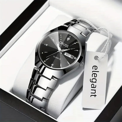 Montre Couple Quartz – Cadran Élégant | Coffret 2 pièces