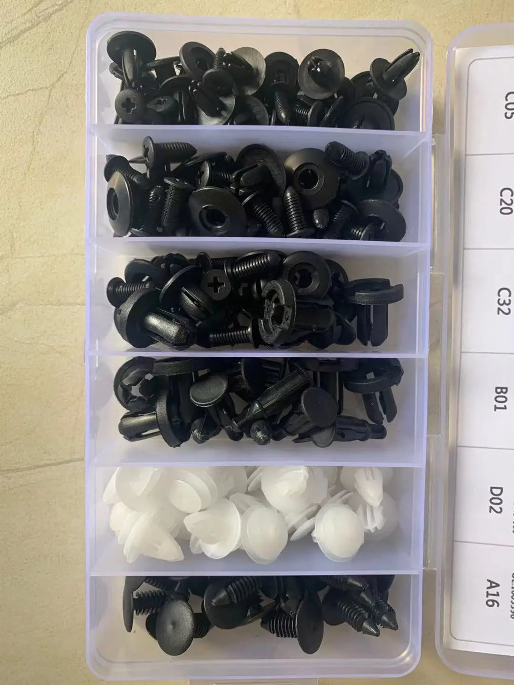Clips de retenue en plastique pour voiture, goupille de poussée pour garde-boue Automobile, Rivet de panneau de garniture de porte, outil de fixation de taille mixte pour pare-chocs Automobile
