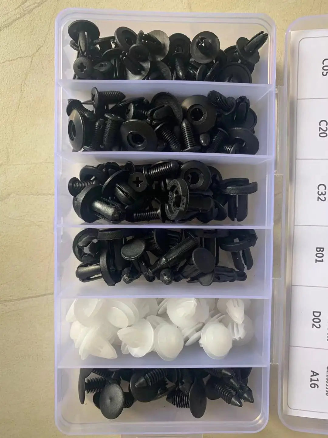 Clips de retenue en plastique pour voiture, goupille de poussée pour garde-boue Automobile, Rivet de panneau de garniture de porte, outil de fixation de taille mixte pour pare-chocs Automobile