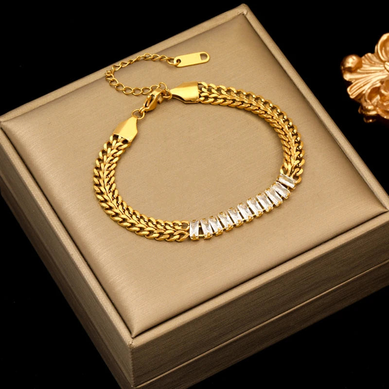 Bracelet jonc en acier inoxydable 316L couleur or .Ne bouge pas averc le temps