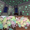 Autocollants Étoiles Fluorescentes 3D — Décoration Murale Lumineuse