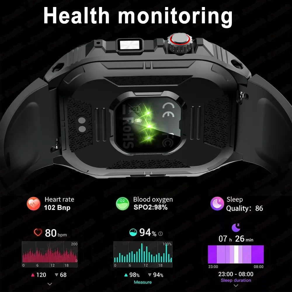 2025New GPS sport montre intelligente hommes 2.01 pouces 400 mAh batterie Fitness Tracker Bluetooth appel étanche nouvelle montre intelligente