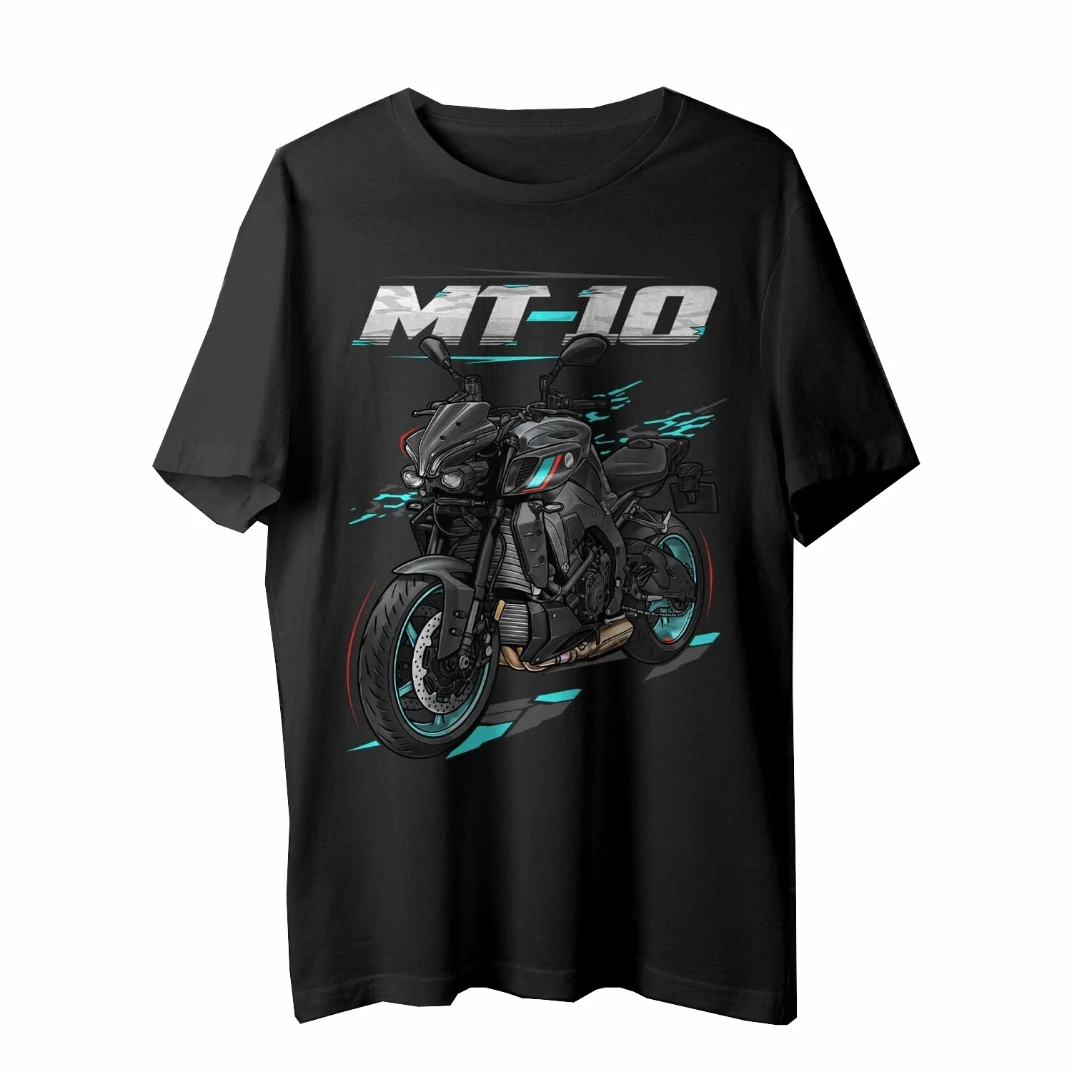 T-shirt d'été décontracté pour homme MT-10 2022-2025, T-shirt de moto graphique à manches courtes pour l'été