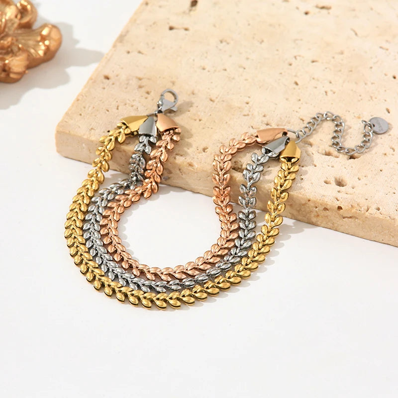 Bracelet jonc unisexe en acier inoxydable, style vintage, texture de haute qualité, bijou de poignet tendance