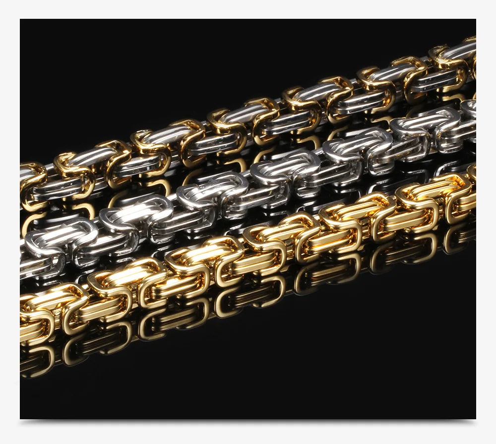 Bracelet chaîne de moto en acier inoxydable HNSP 8MM pour hommes, style streetwear, accessoires de bijoux pour hommes robustes