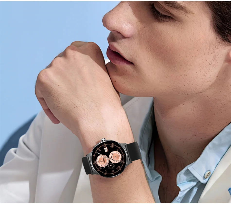 Montre Connectée Femme Jooeniok V89 Ultra-Mince 7,9 mm – 1,43" AMOLED, Appel BT, 100+ Sports
