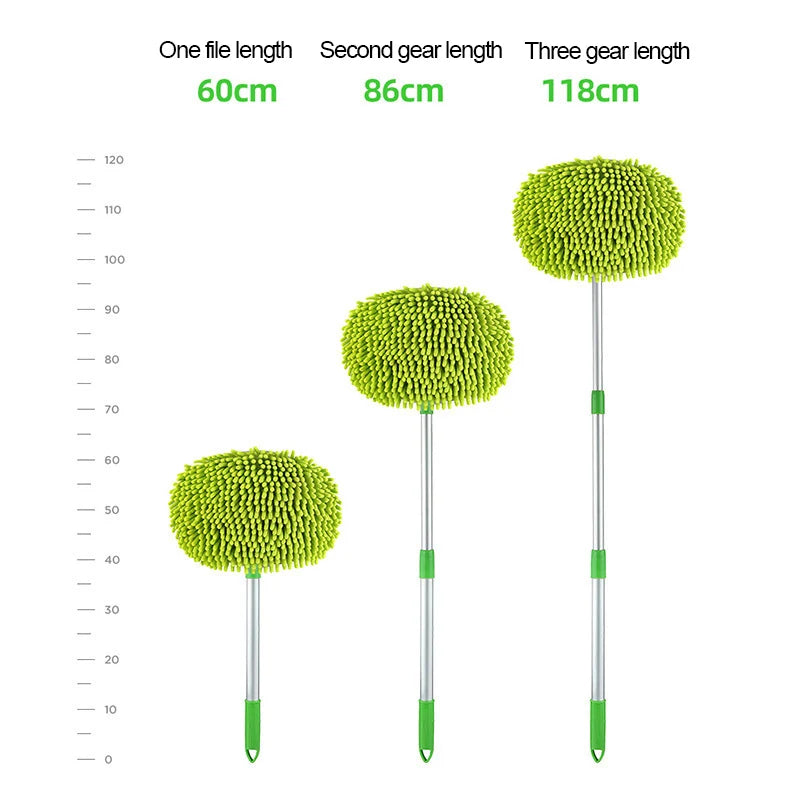 Brosse de nettoyage de voiture, réglable, Super absorbante, brosse de lavage de voiture, télescopique à Long manche, vadrouille de nettoyage, accessoires automobiles