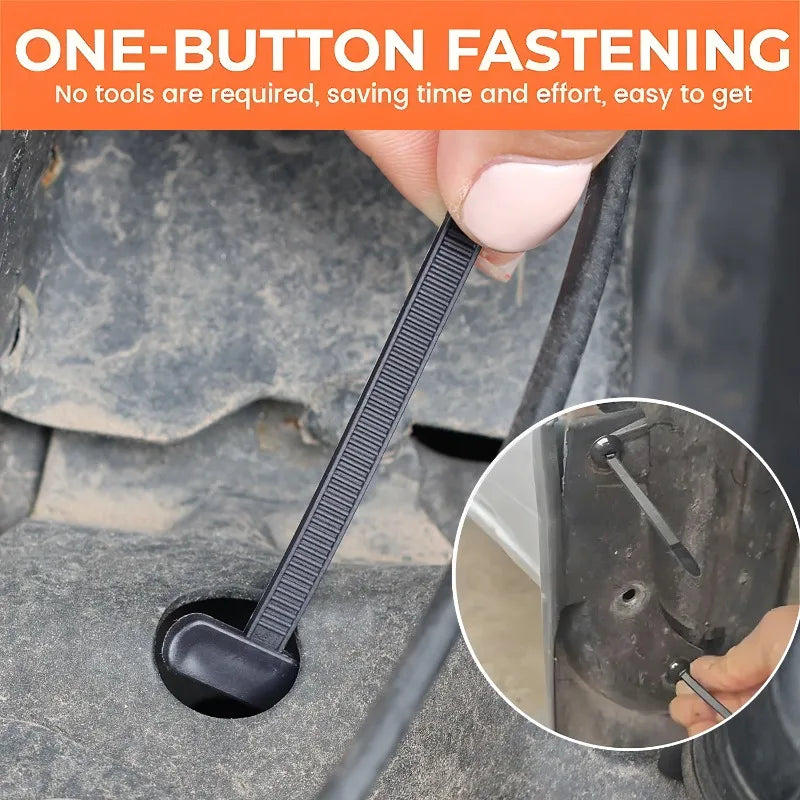 Boucle d'attache de câble en Nylon, attaches à fermeture éclair robustes avec bouton à broche, outil universel à fermeture éclair autobloquante, sangle de fixation pour réparation quotidienne de voiture