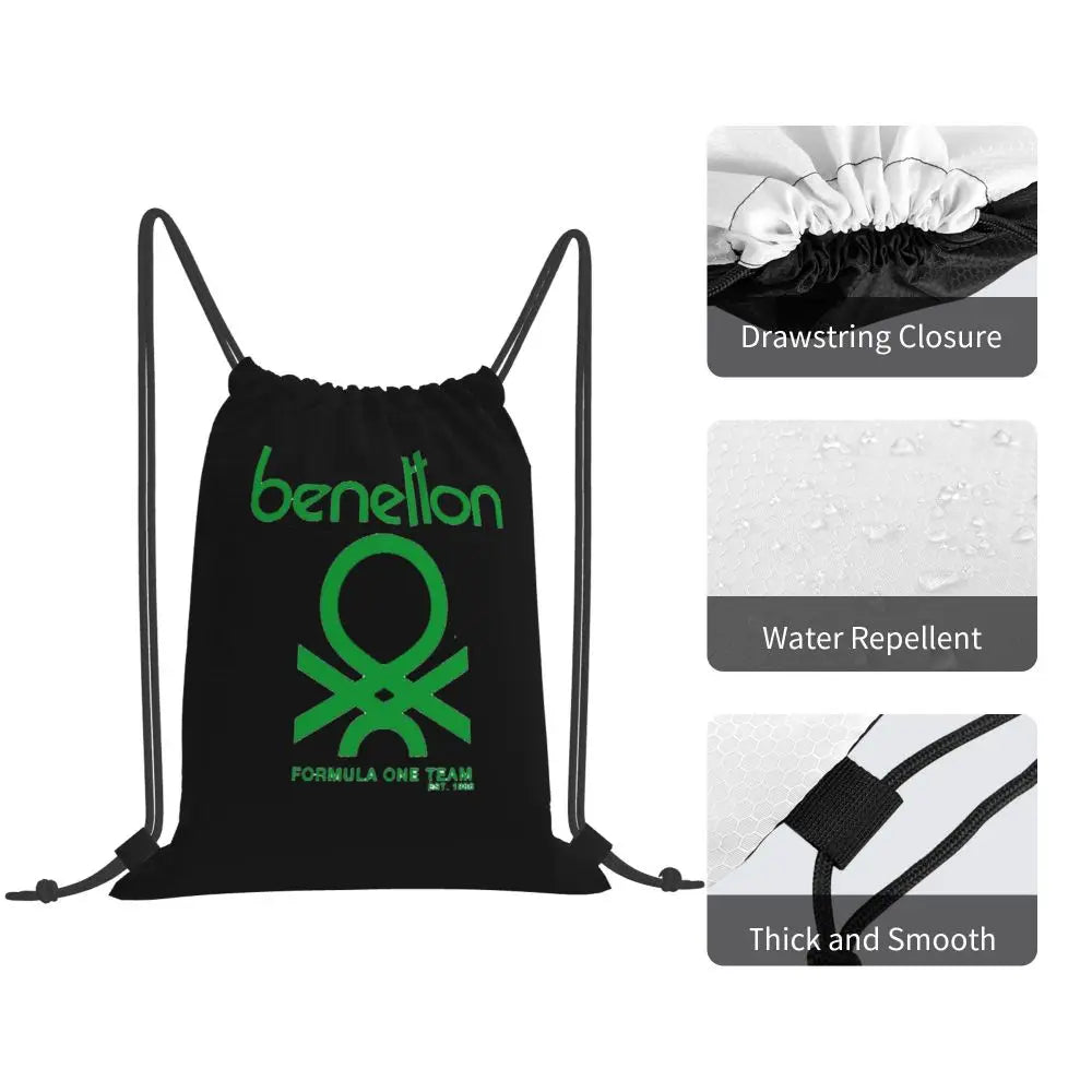 Sacs à dos Benetton, sacs à cordon multifonctions, sacs de sport, sacs à livres pour homme et femme, pour l'école