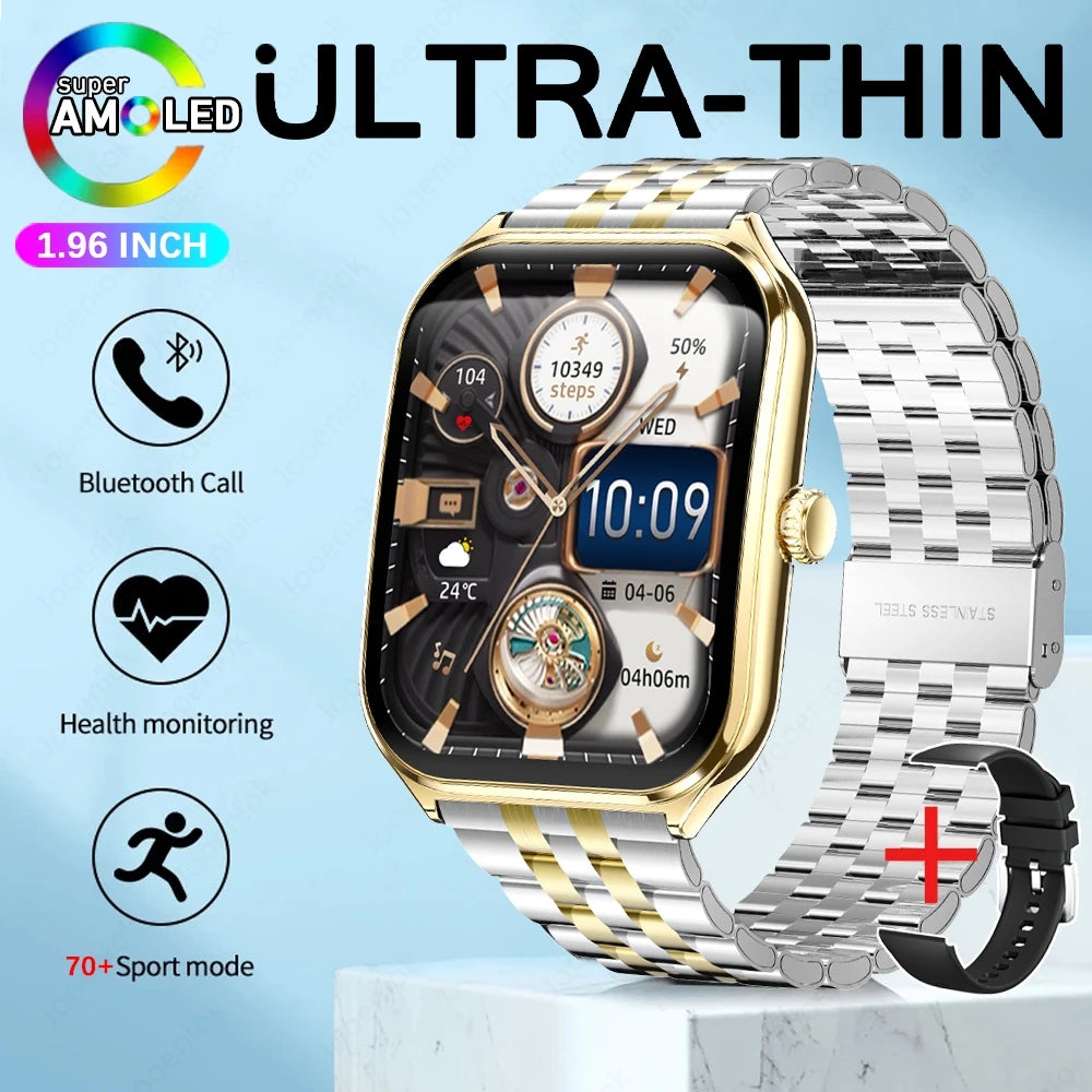 Montre Connectée Ultra-Fine Jooeniok MT61 – 1,96" AMOLED, Appel Bluetooth, Cardio, Sport