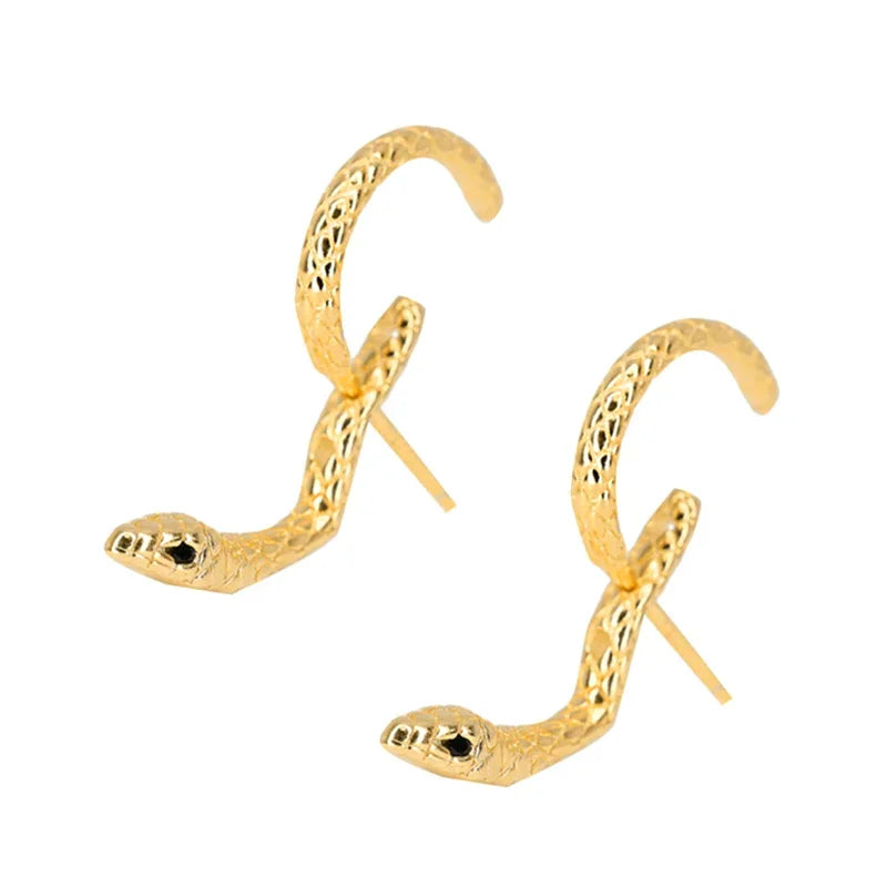 Formes d'animaux clous d'oreilles exquis gothique serpent boucles d'oreilles rétro mode Punk goujons boucle d'oreille accessoires personnalité fille bijoux