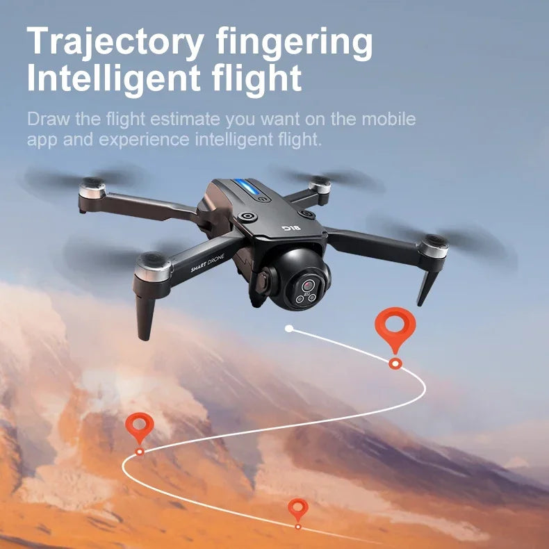 Lenovo D18 Drone 8K aérien HD double caméra intelligente évitement d'obstacles puissance sans brosse 5G WIFI écran télécommande GPS Drone