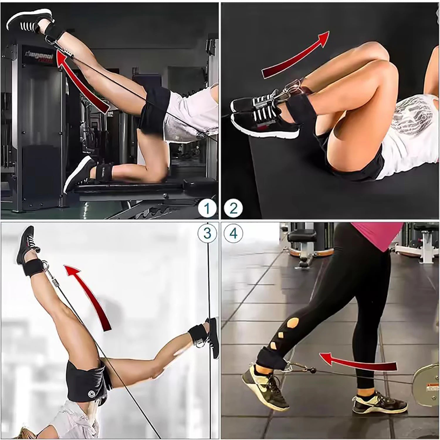 Sangles de cheville élastiques | Bandes de résistance Fitness