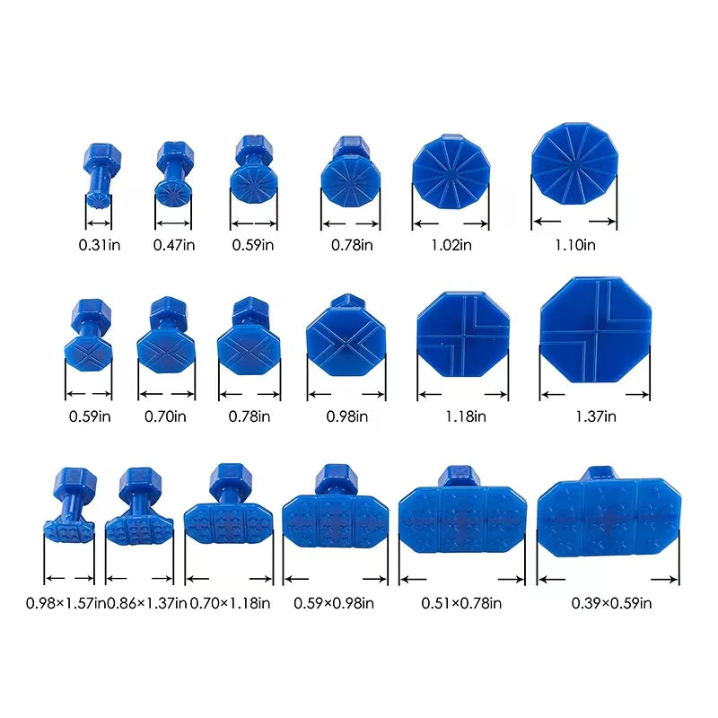 Kit Extracteur de Bosses Sans Peinture – 18 Languettes de Colle, Poignée en T