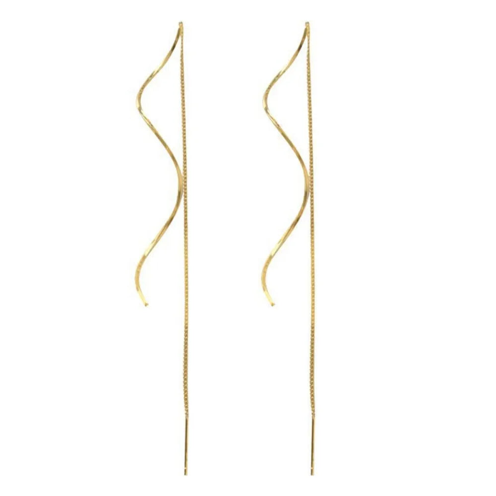 Boucles d'oreilles spirale ondulée