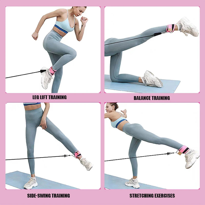 Sangles de cheville élastiques | Bandes de résistance Fitness