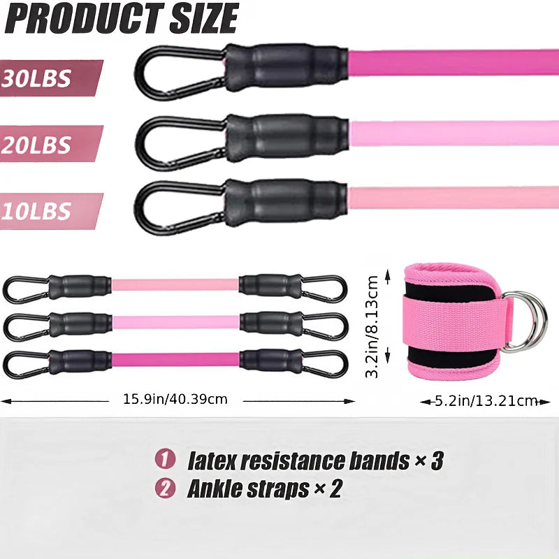 Sangles de cheville élastiques | Bandes de résistance Fitness