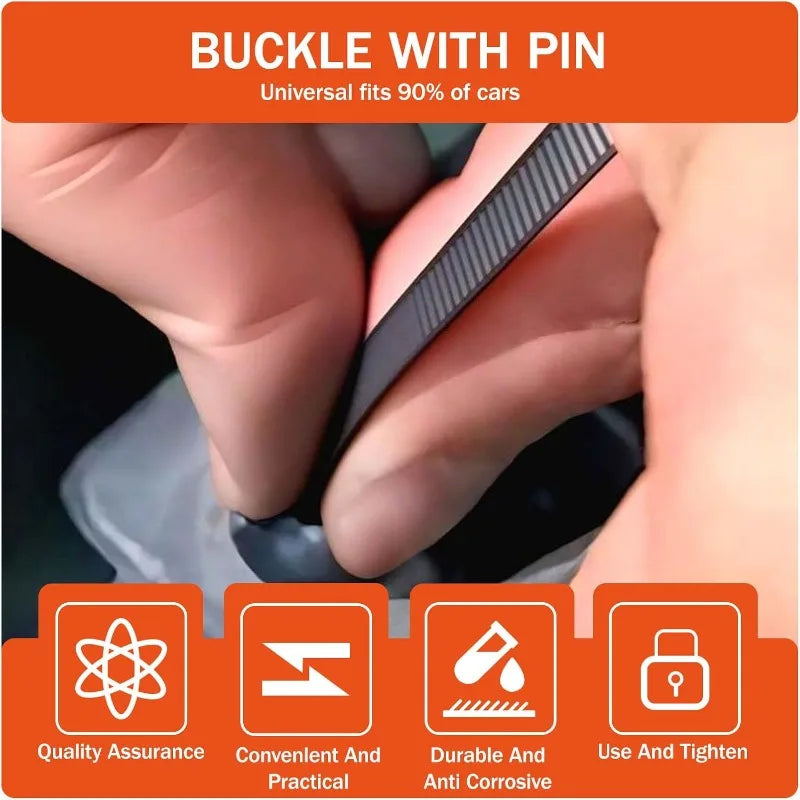 Boucle d'attache de câble en Nylon, attaches à fermeture éclair robustes avec bouton à broche, outil universel à fermeture éclair autobloquante, sangle de fixation pour réparation quotidienne de voiture