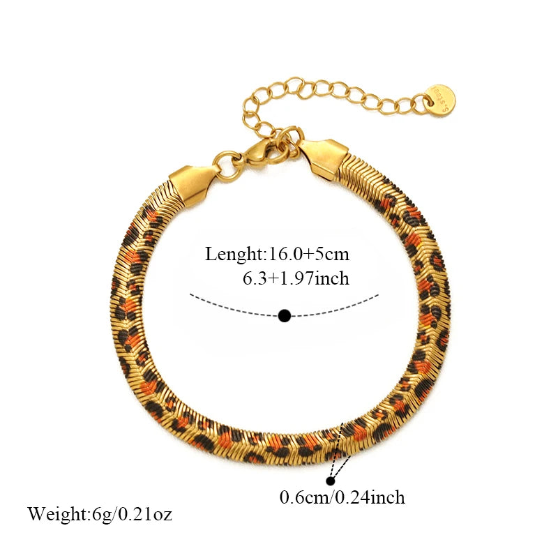 Bracelet jonc en acier inoxydable 316L couleur or pour femmes.