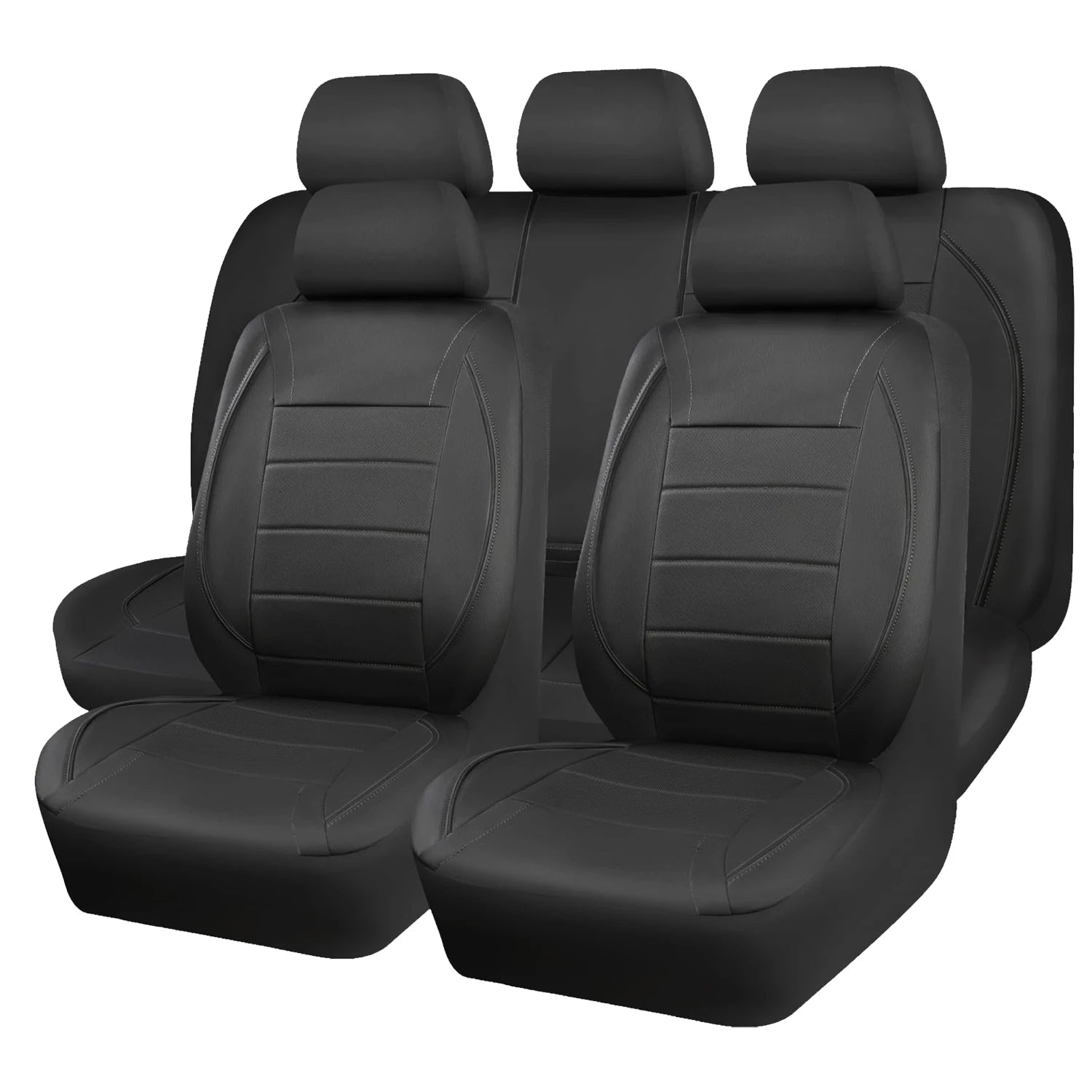 Housse Siège Auto Universelle en Cuir — Kit 9 Pièces pour 5 Places