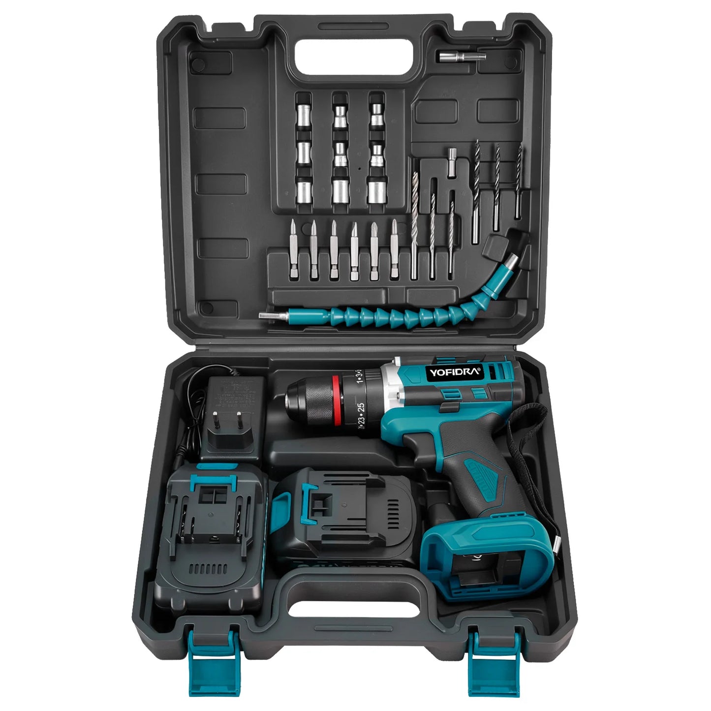 Perceuse à Percussion Sans Fil 3-en-1 – 21V, Couple 25+3, Moteur Cuivre Pur