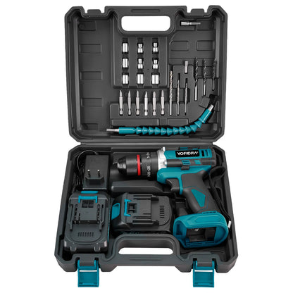 Perceuse à Percussion Sans Fil 3-en-1 – 21V, Couple 25+3, Moteur Cuivre Pur