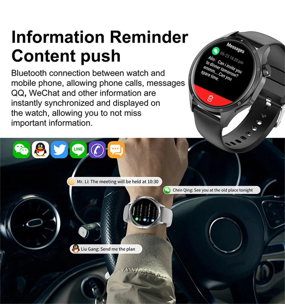 Nouvelle Montre Connectée de Suivi de Santé 2026 pour Hommes avec Suivi du Sommeil, Rappels, Surveillance de la Fréquence Cardiaque et Modes d'Exercice
