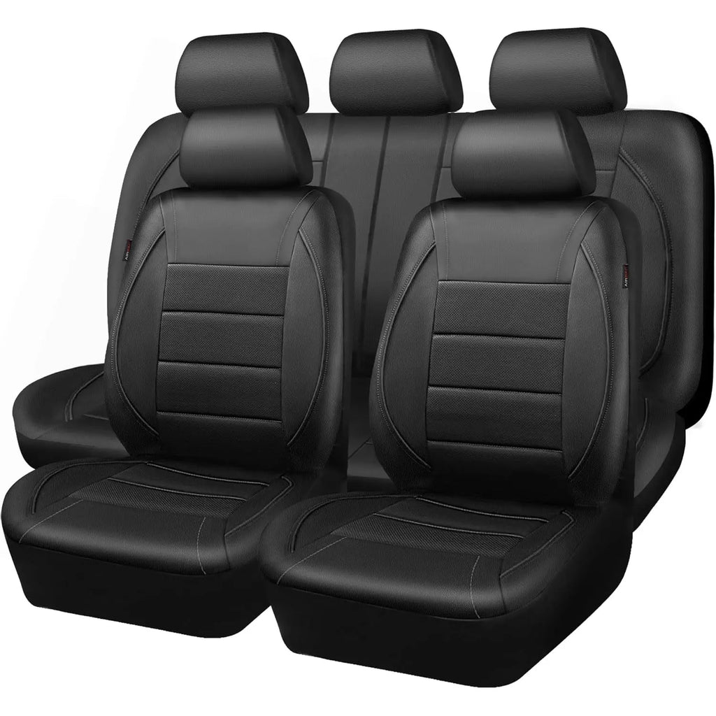 Housse Siège Auto Universelle en Cuir — Kit 9 Pièces pour 5 Places