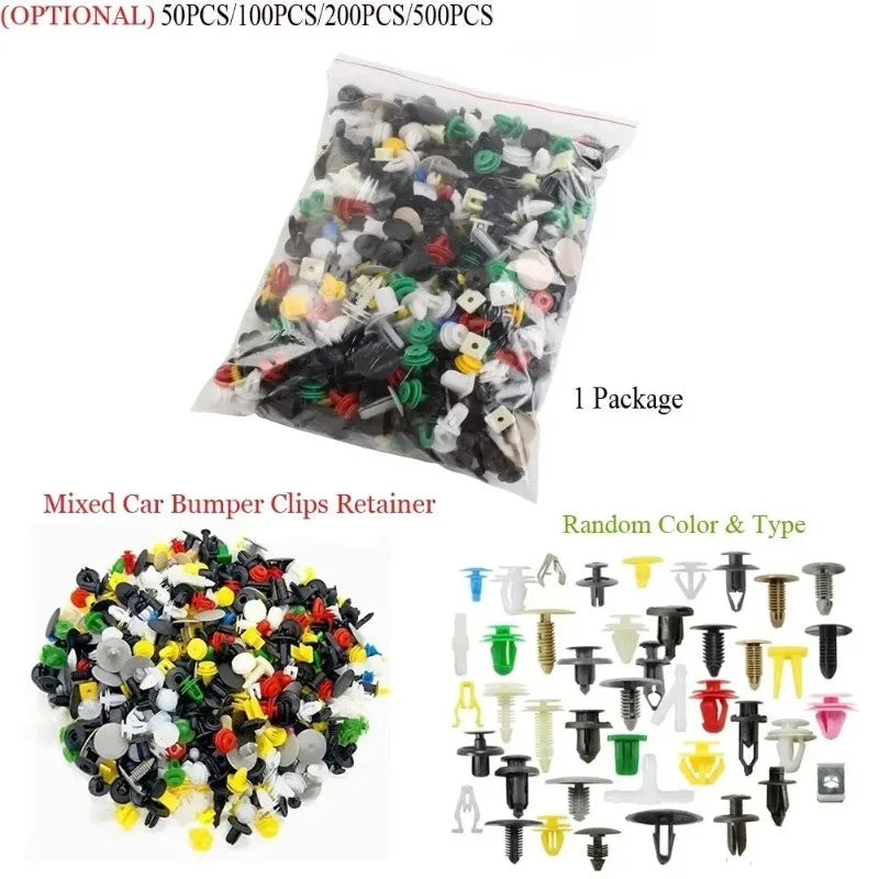 Clips de fixation universels mixtes pour pare-chocs de voiture, fixation de voiture, Rivet, doublure de panneau de porte pour toutes les voitures