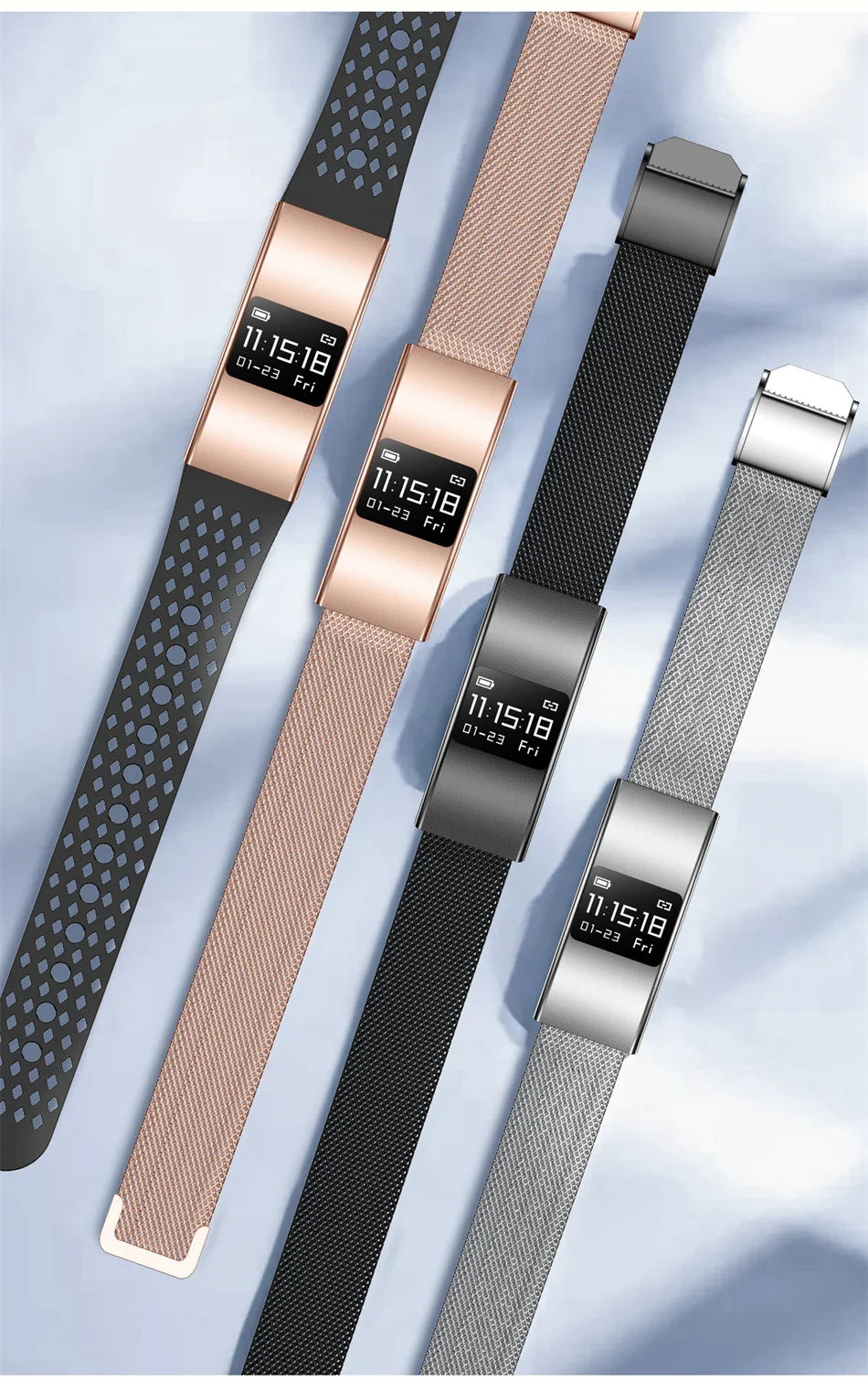 Nouveau modèle 2026 – Bracelet intelligent ultra-fin 3,5 mm avec suivi scientifique du sommeil et surveillance de la santé 24h/24 pour femmes