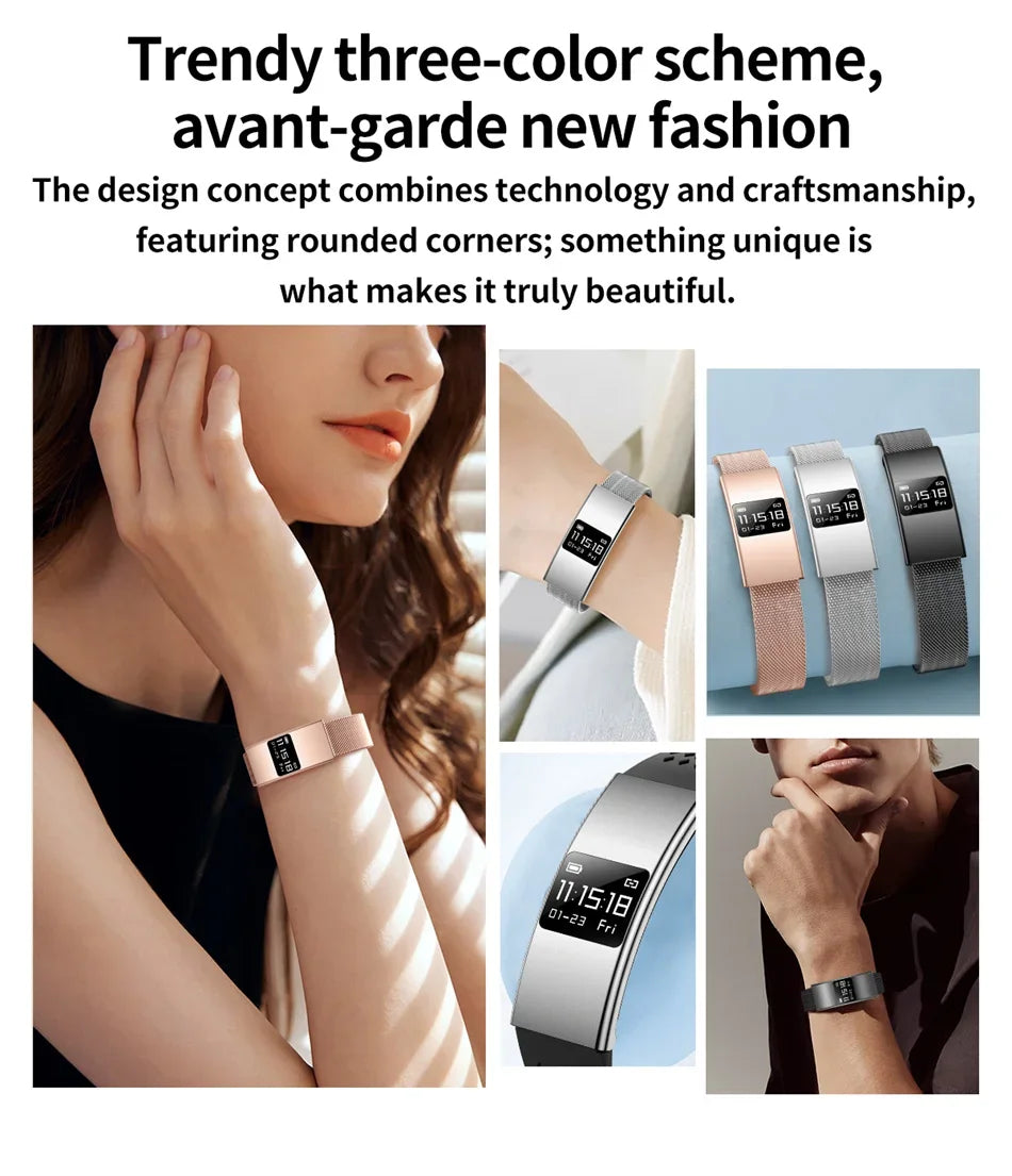 Nouveau modèle 2026 – Bracelet intelligent ultra-fin 3,5 mm avec suivi scientifique du sommeil et surveillance de la santé 24h/24 pour femmes