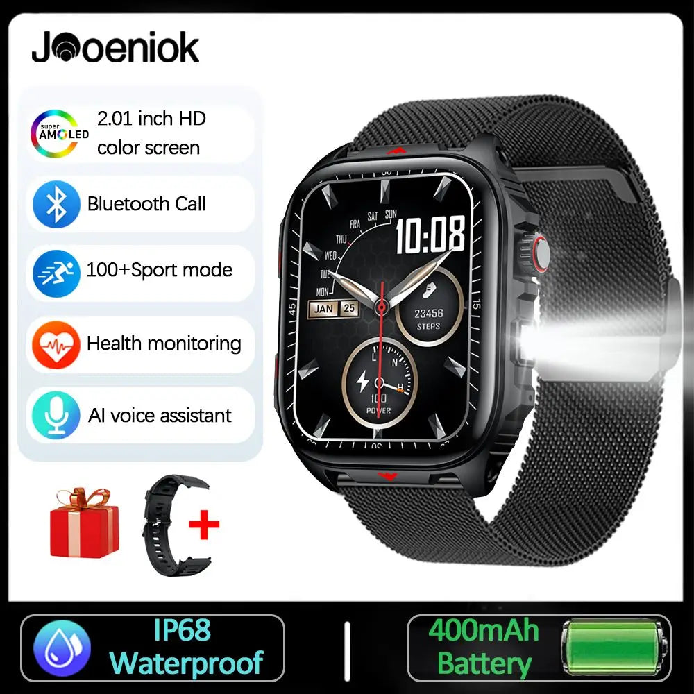 2025New GPS sport montre intelligente hommes 2.01 pouces 400 mAh batterie Fitness Tracker Bluetooth appel étanche nouvelle montre intelligente