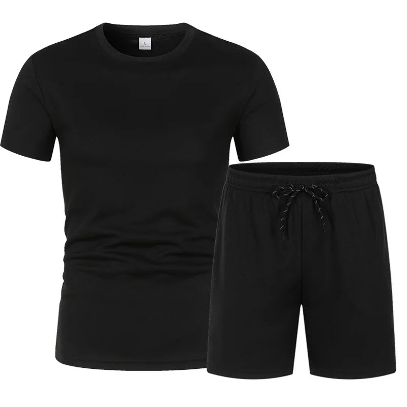 Ensemble Sport Homme – T-Shirt + Short , Respirant.