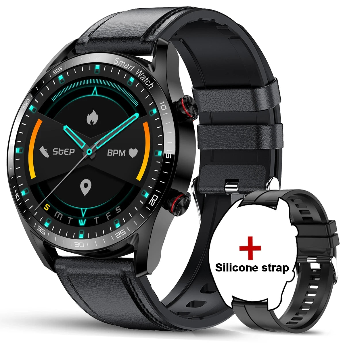Montre Connectée Homme Femme ChiBear GT – 1,53" Appel Bluetooth, Cardio, SpO2, Sport