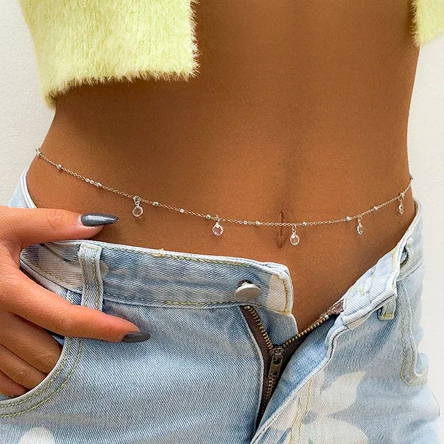 Chaîne de corps perles & dorée