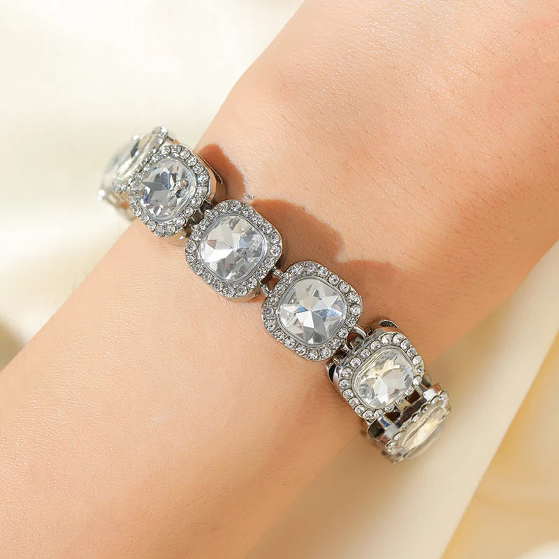 GANEMLY – Bracelet en acier inoxydable 316L pour femmes, couleur argent, chaîne à maillons, à la mode, Punk, chaîne de poignet, bijoux étanches