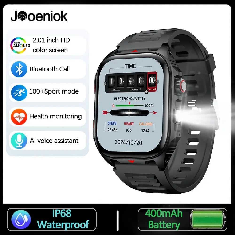 2025New GPS sport montre intelligente hommes 2.01 pouces 400 mAh batterie Fitness Tracker Bluetooth appel étanche nouvelle montre intelligente