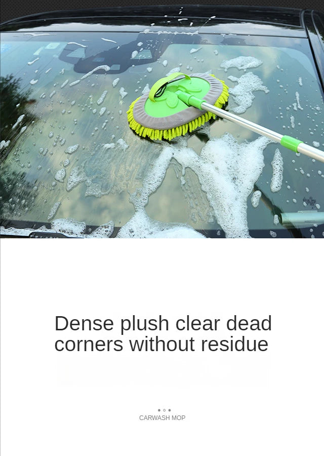 Brosse de nettoyage de voiture, réglable, Super absorbante, brosse de lavage de voiture, télescopique à Long manche, vadrouille de nettoyage, accessoires automobiles