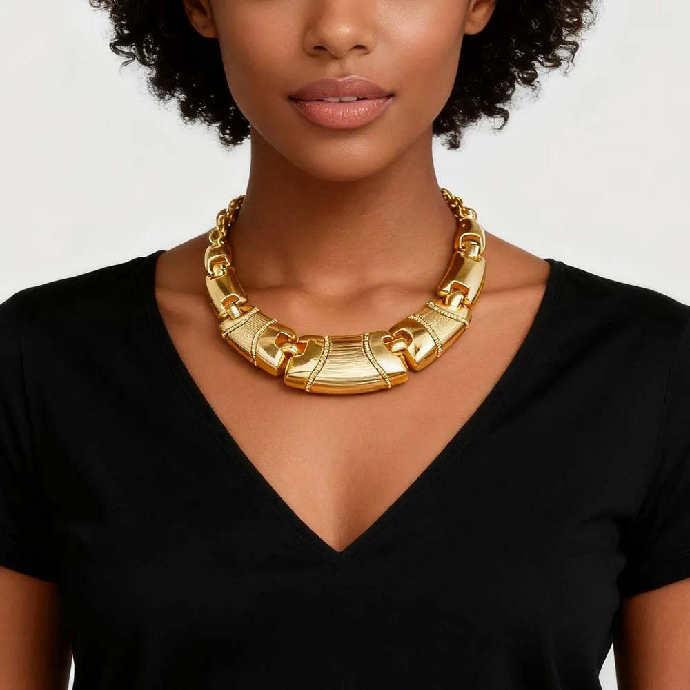 Ensemble de bijoux africains nigérians, collier, Bracelet, boucles d'oreilles, bagues, exagéré, élégant, luxe, pour dames, fête de mariage