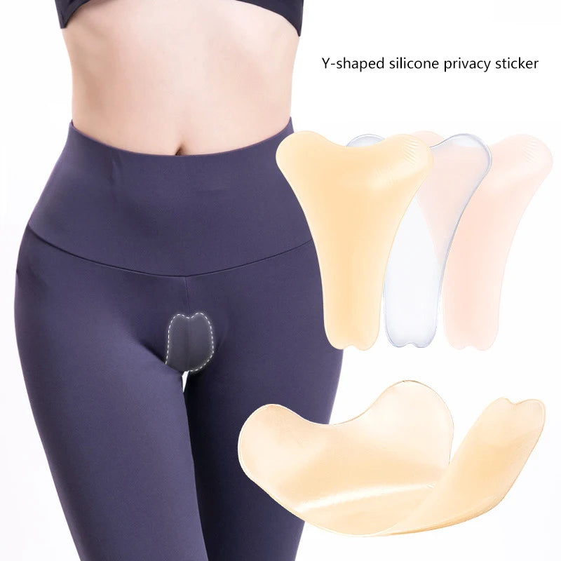 Coussinet en Silicone pour femmes, partie privée, Invisible, réutilisable, adhésif sans trace, Leggings, maillots de bain, Patch privé imperméable