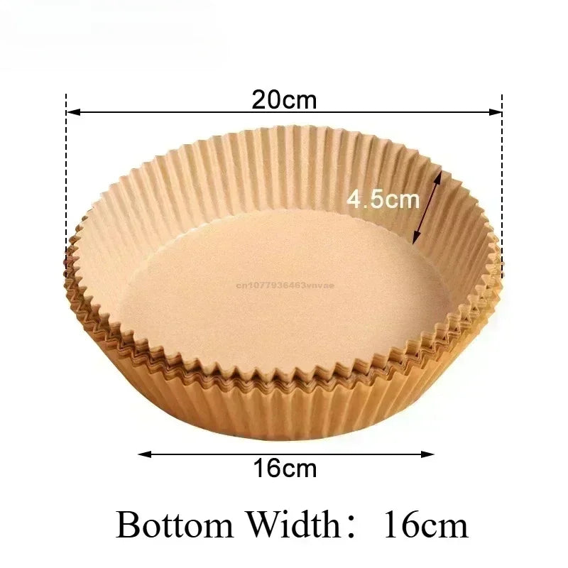 Papier cuisson pour Air fryer – Rond, Carré ou Rectangle | 50 à 300 pcs