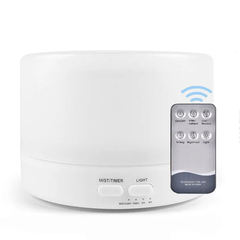 Humidificateur d'aromathérapie à grande capacité de 700 ml, effet bois.