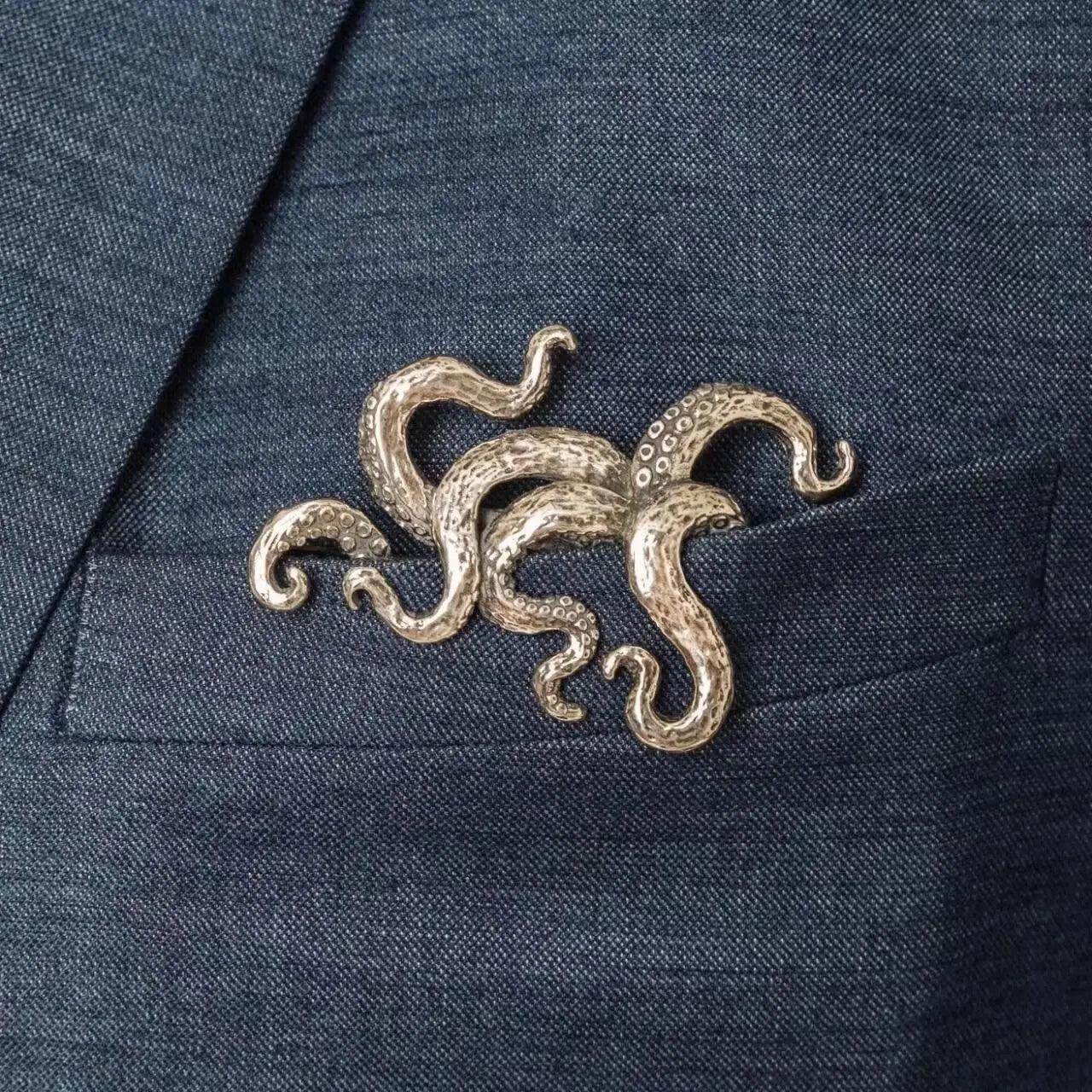 Broche animale rétro — crocodile, tigre & pieuvre