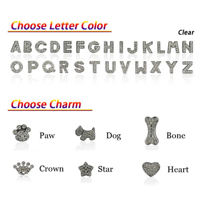Colliers pour chiots en strass scintillants, personnalisés pour petits chiens, Chihuahua, collier personnalisé avec nom gratuit, breloques, accessoires pour animaux de compagnie