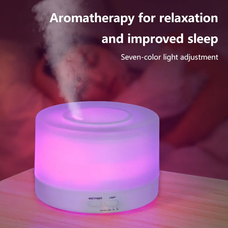 Humidificateur d'aromathérapie à grande capacité de 700 ml, effet bois.