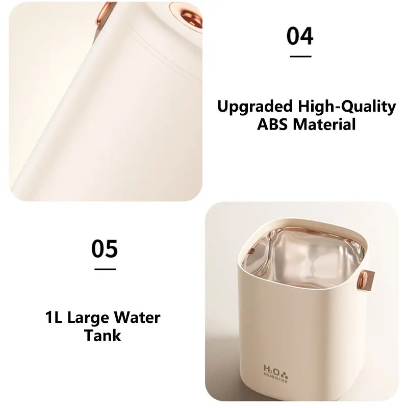 Humidificateur domestique grande capacité, silencieux, pour bureau etc.
