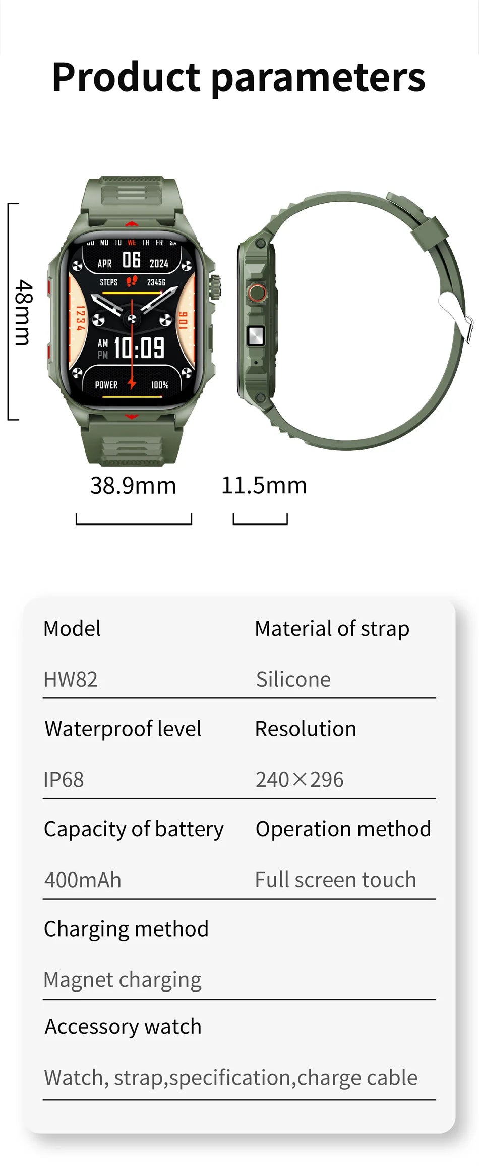 2025New GPS sport montre intelligente hommes 2.01 pouces 400 mAh batterie Fitness Tracker Bluetooth appel étanche nouvelle montre intelligente