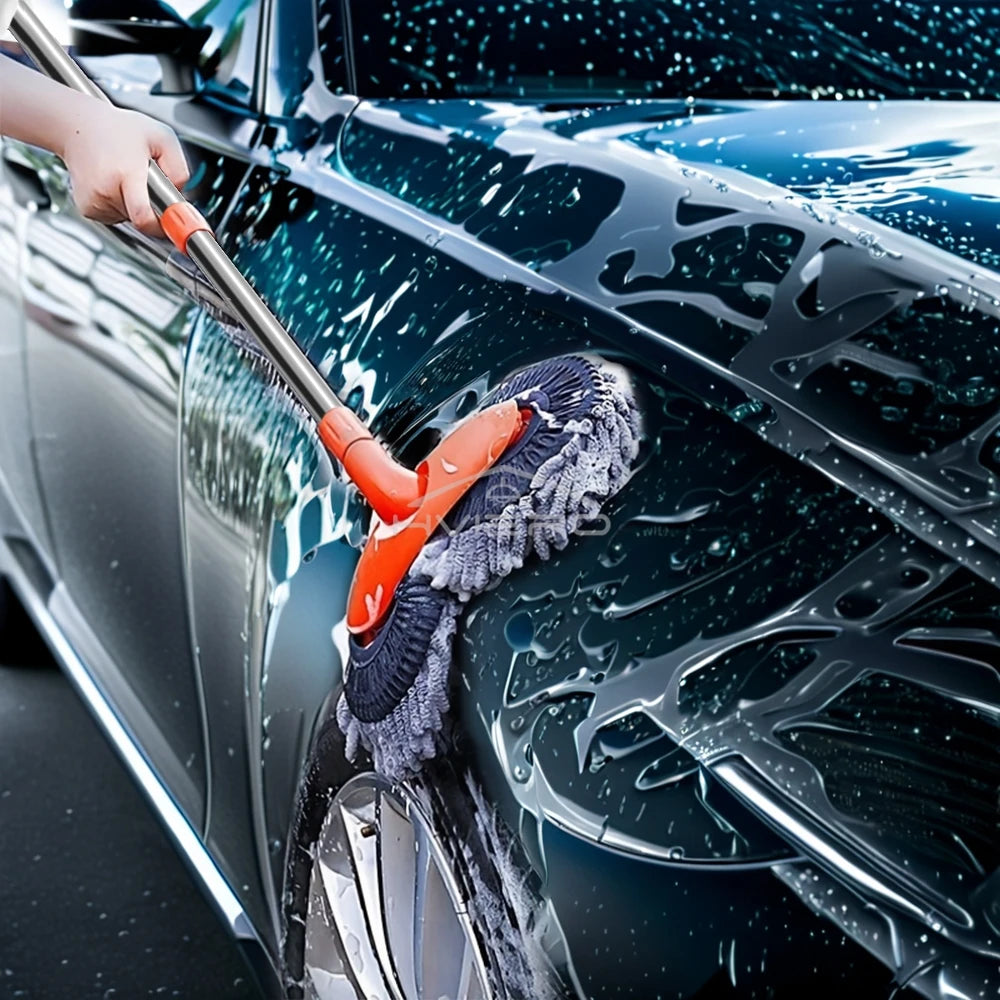 Kit polyvalent de nettoyage de voiture, 1 pièce, brosse en microfibre, éponge de vadrouille, lingette, outils automobiles pour la maison, accessoires de nettoyage universels, jaune et gris